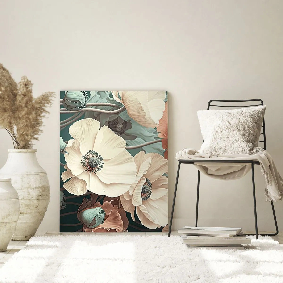 Obraz na skle - Šepot makov - 50x70 cm