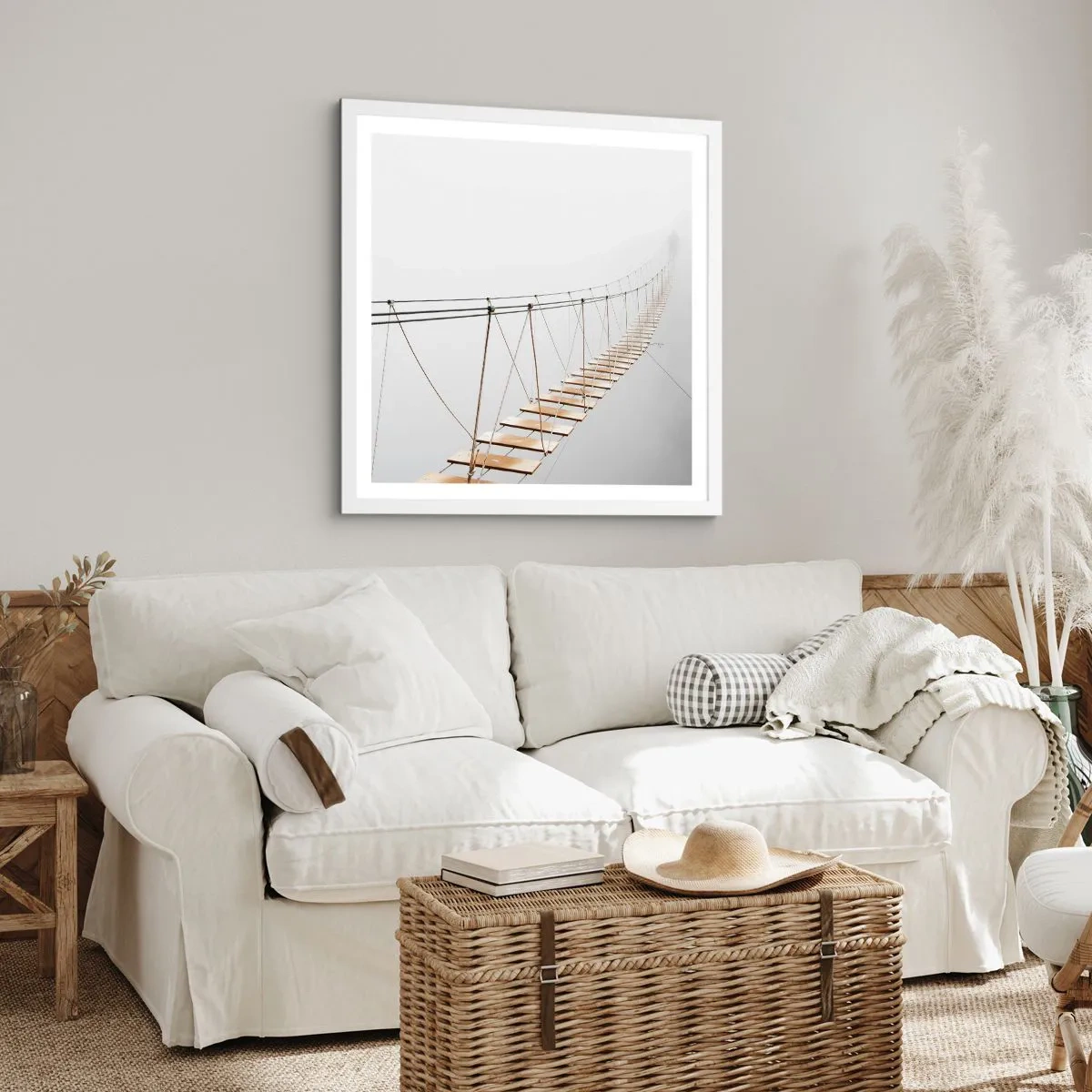 Plagát v bielom ráme - Kam vás zavedie? - 30x30 cm