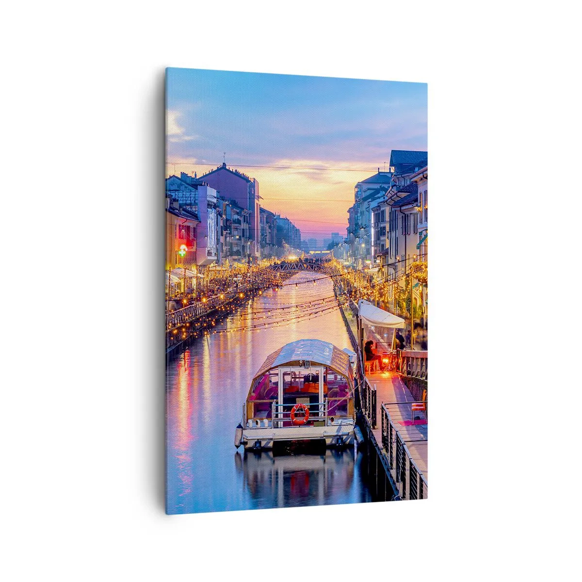 Obraz na plátne - Večer plný svetla a zábavy - 80x120 cm