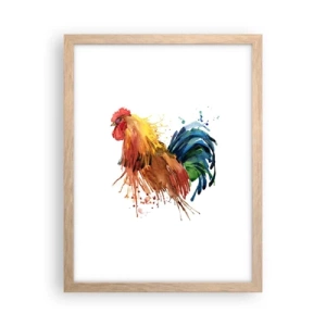 Plagát v ráme zo svetlého duba - Kráľovský šat, kráľovská pýcha - 30x40 cm