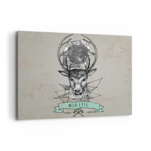 Obraz na plátne - Videnie sv. Huberta - 100x70 cm