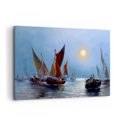 Obraz na plátne - Nočný rybolov - 120x80 cm