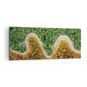 Obraz na plátne - Hranice a prelomy - 120x50 cm