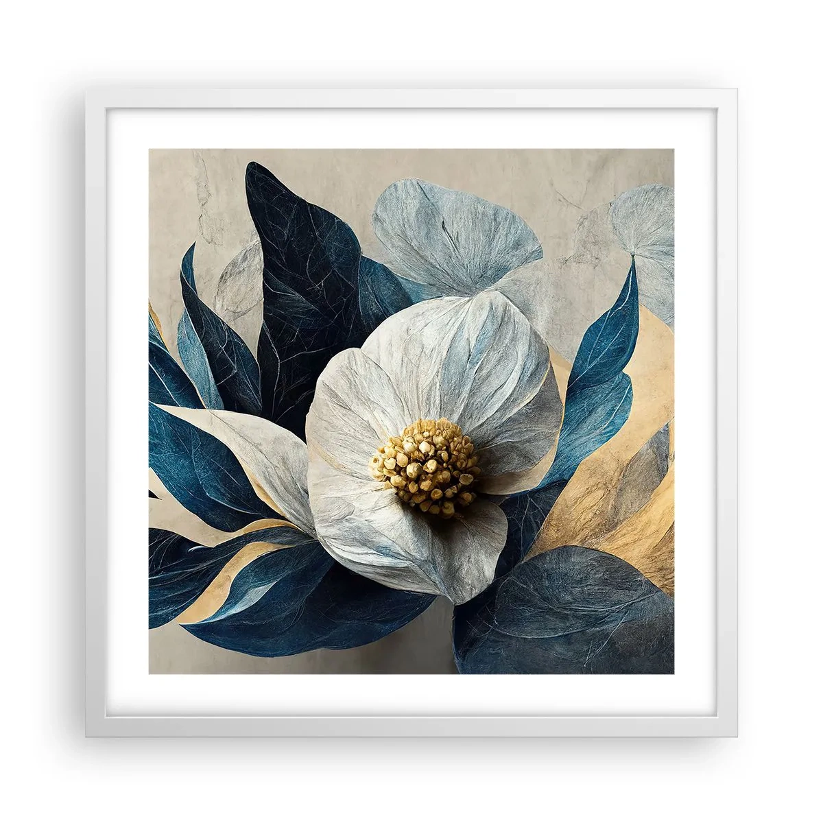 Plagát v bielom ráme - Má zlaté srdce - 50x50 cm