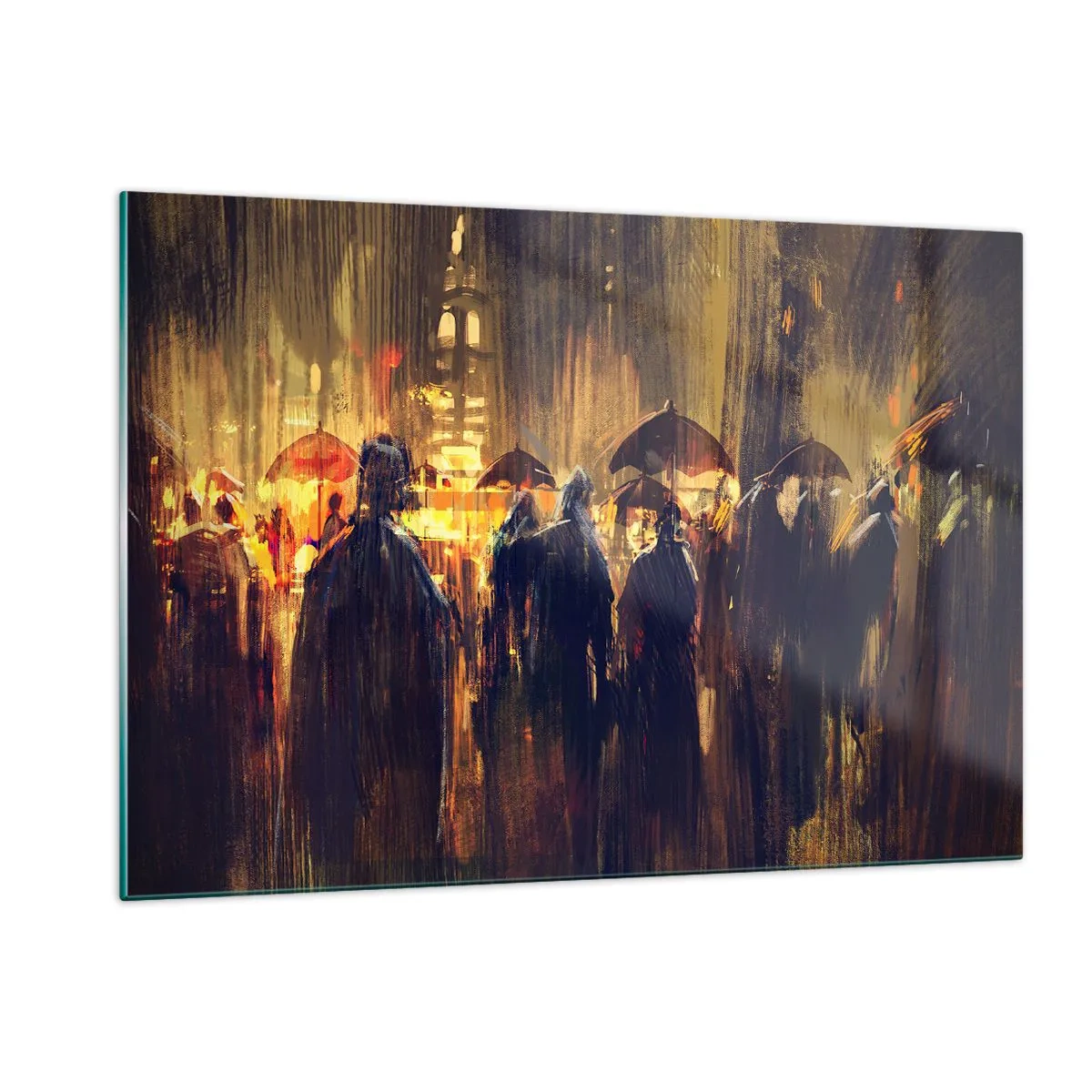Obraz na skle - Nasledovníci dažďa - 120x80 cm