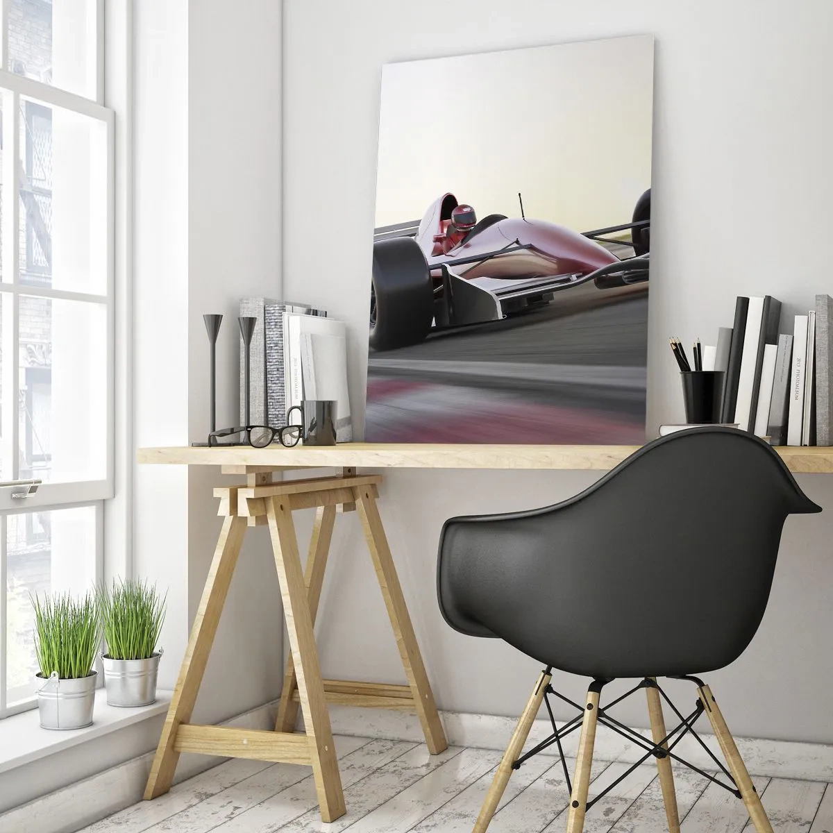 Obraz na skle - Vždy víťaz - 50x70 cm
