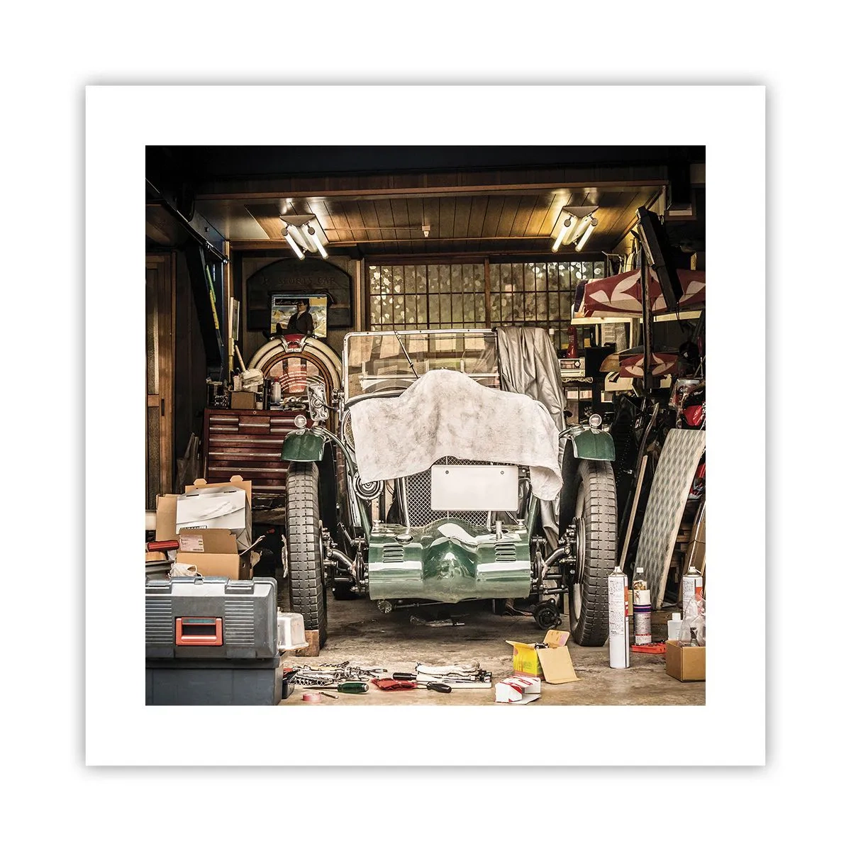 Plagát - Späť do minulosti - 40x40 cm