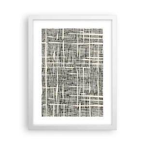 Plagát v bielom ráme - Tkaná kompozícia - 30x40 cm