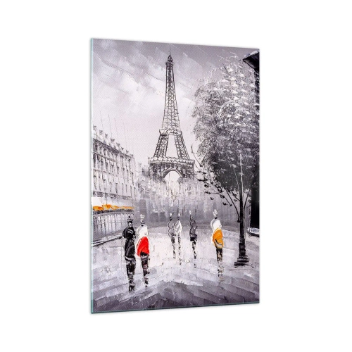 Obraz na skle - Parížska prechádzka - 70x100 cm