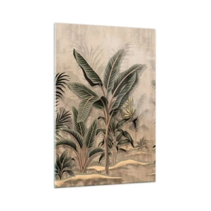 Obraz na skle - Rytina v koloniálnom štýle - 70x100 cm