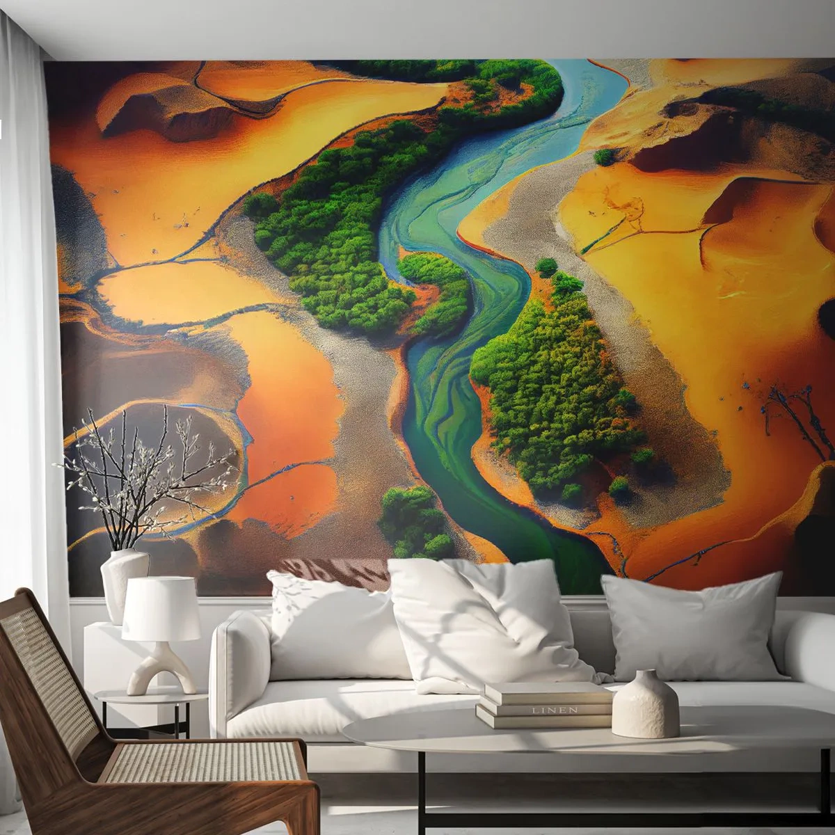 Fototapeta Premium Sand - Životodarná rieka - Krajina, Príroda, Rieka - 400x280 cm
