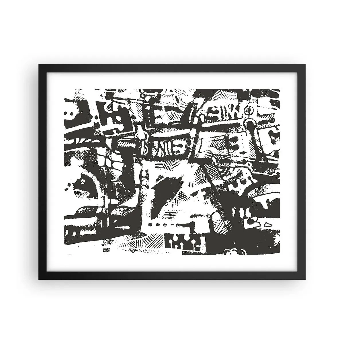 Plagát v čiernom ráme - Poriadok alebo chaos? - 50x40 cm