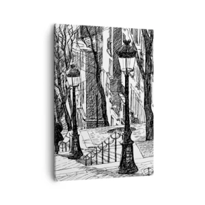 Obraz na plátne - Milostný príbeh alebo horor? - 50x70 cm
