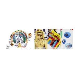 Vzorka fototapety Premium Canvas - Indická rovnováha sveta - Budha, India, budhizmus - 100x30 cm