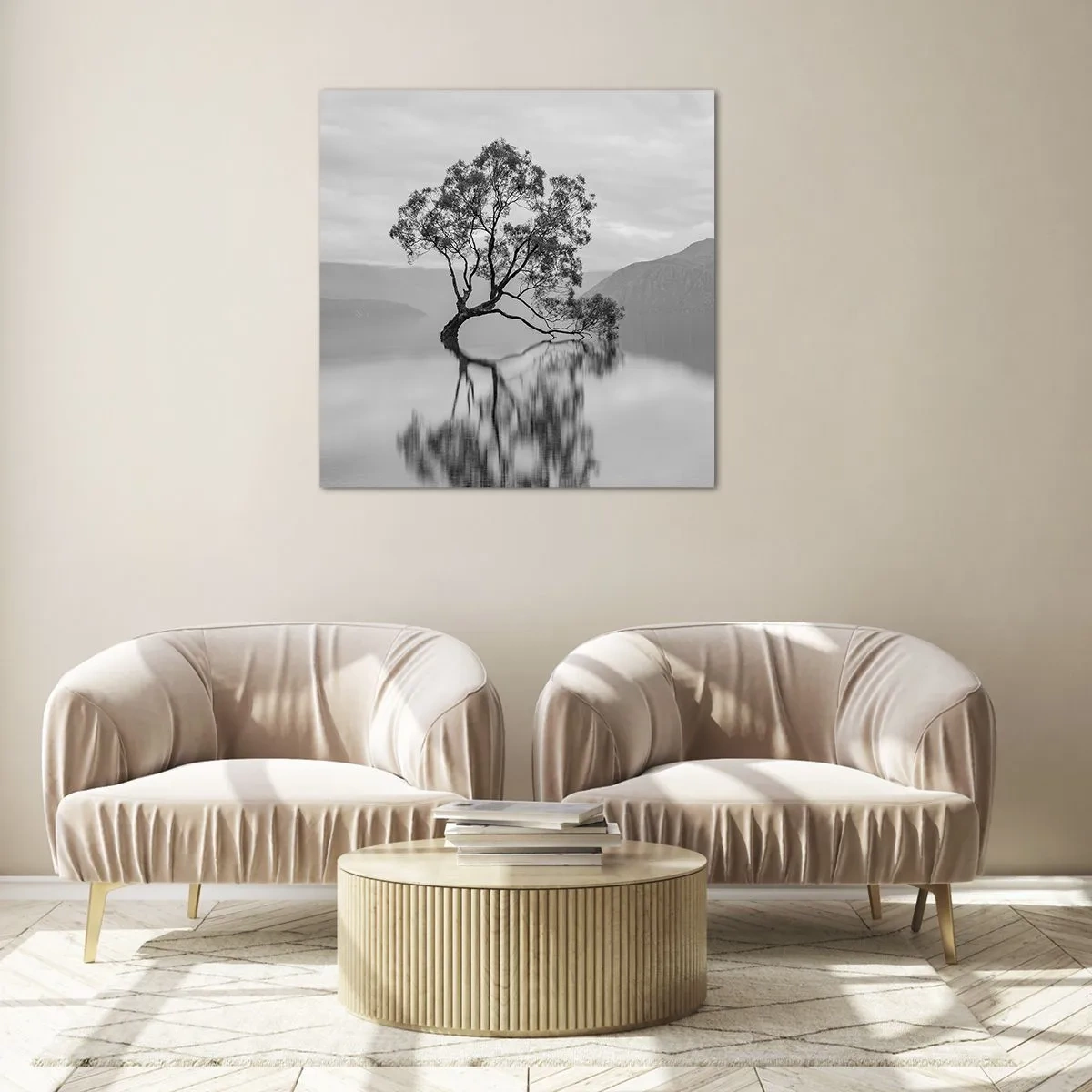 Obraz na skle - Existuje taká krajina - 60x60 cm