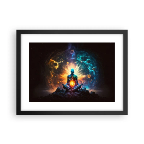 Plagát v čiernom ráme - Vesmírny pokoj - 40x30 cm