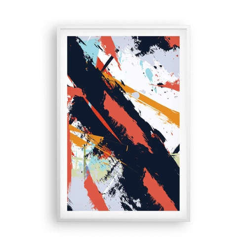 Plagát v bielom ráme - Dynamická kompozícia - 61x91 cm