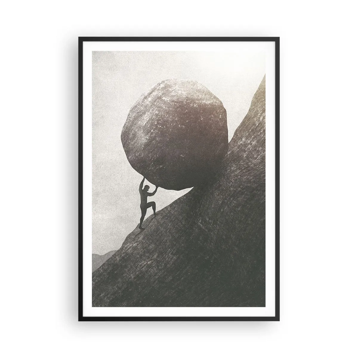 Plagát v čiernom ráme - Verím, proti všetkej nádeji - 70x100 cm