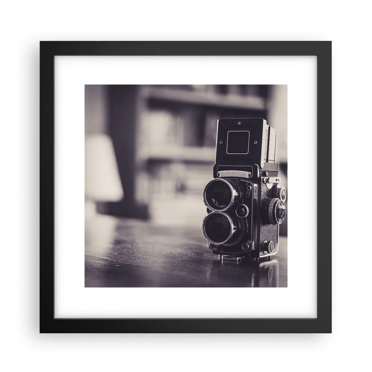 Plagát v čiernom ráme - Kúzlo starej fotografie - 30x30 cm