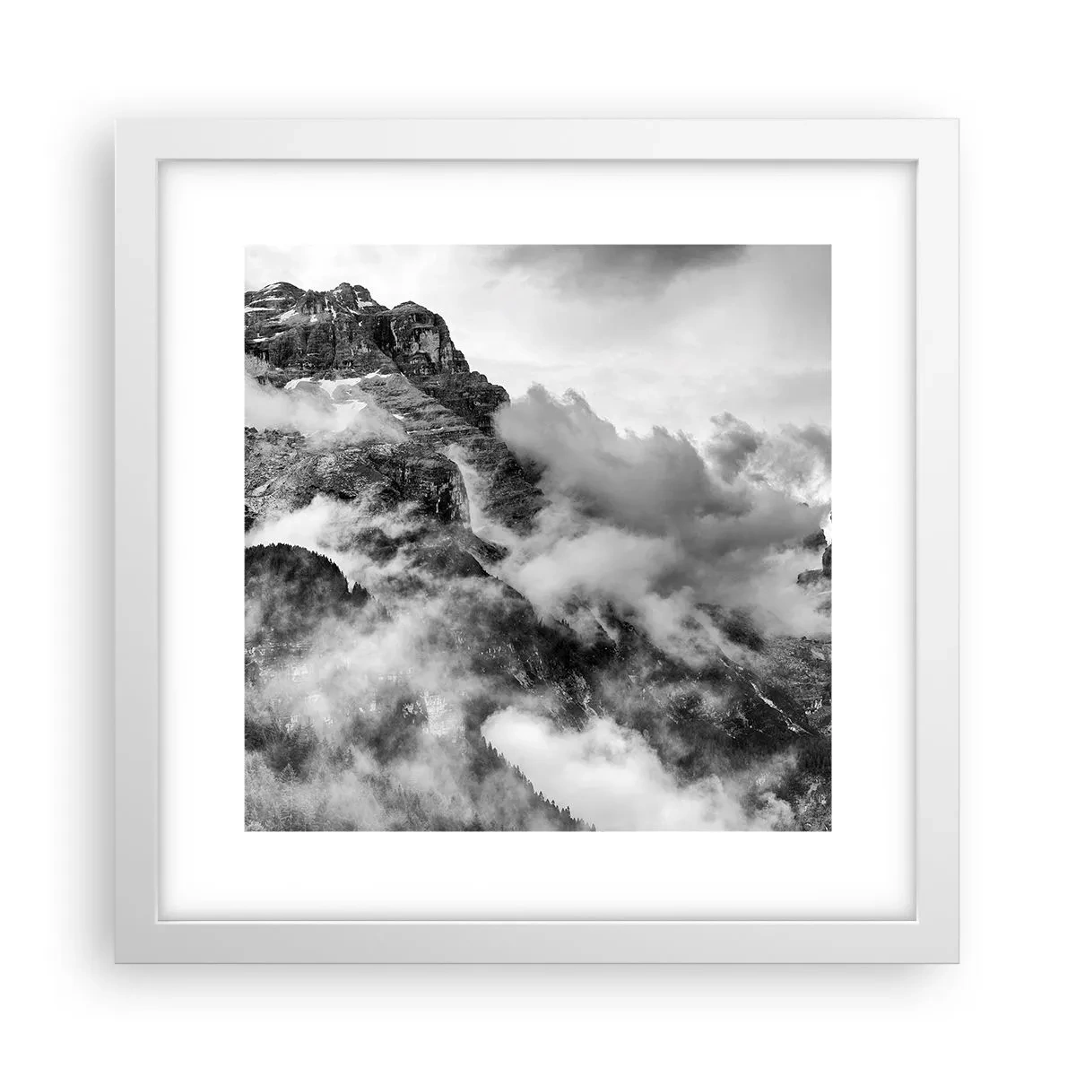 Plagát v bielom ráme - Krásne a kruté - 30x30 cm