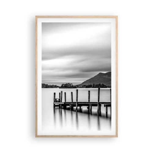 Plagát v ráme zo svetlého duba - Jemnosť a sila - 61x91 cm