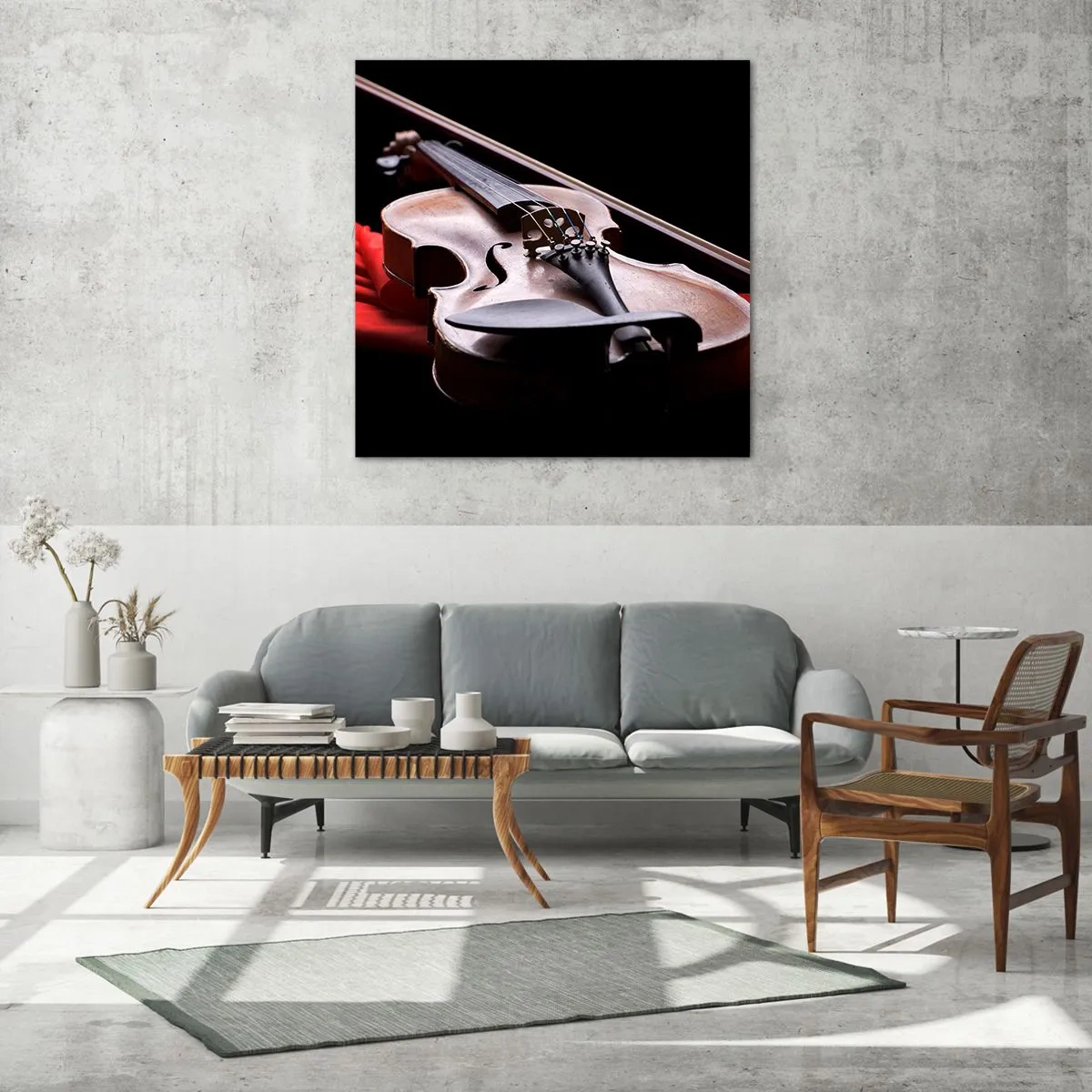 Obraz na skle - Hudba pocitov - 30x30 cm