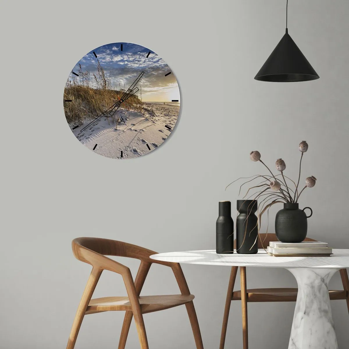 Nástenné hodiny - Pozvánka na prechádzku - 30x30 cm