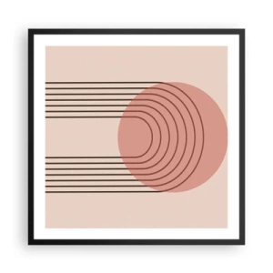 Plagát v čiernom ráme - Neodolateľná príťažlivosť - 60x60 cm