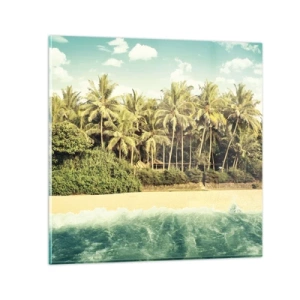 Obraz na skle - Čo napríklad tu? - 60x60 cm