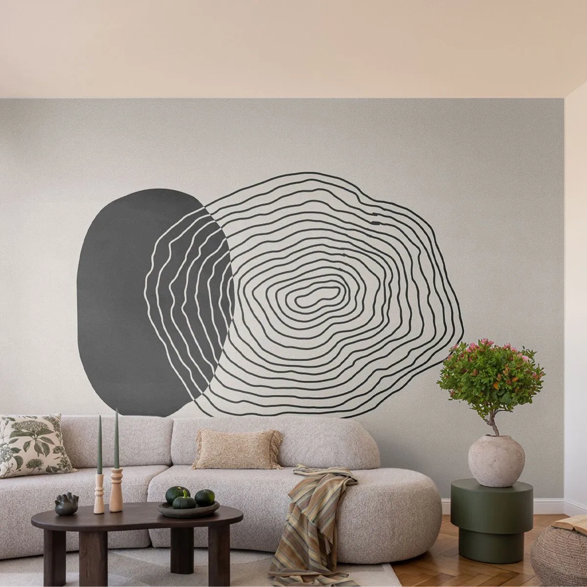 Fototapeta Premium Sand - Trvanie a kmitanie - Abstrakcia, Kus, Grafika - 500x350 cm