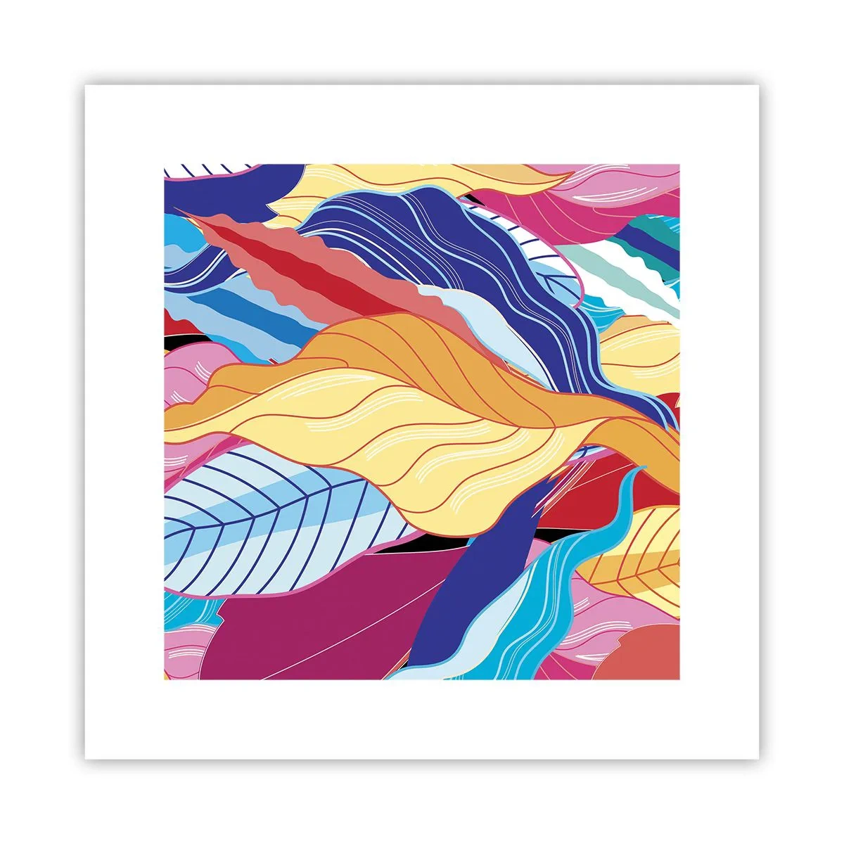 Plagát - Farebný neporiadok - 30x30 cm