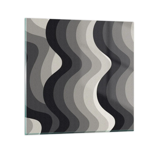 Obraz na skle - Vlna za vlnou - 50x50 cm