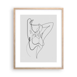 Plagát v ráme zo svetlého duba - Ty si záhada… - 40x50 cm