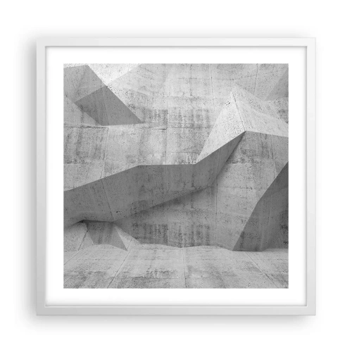 Plagát v bielom ráme - Skutočná výzva - 50x50 cm