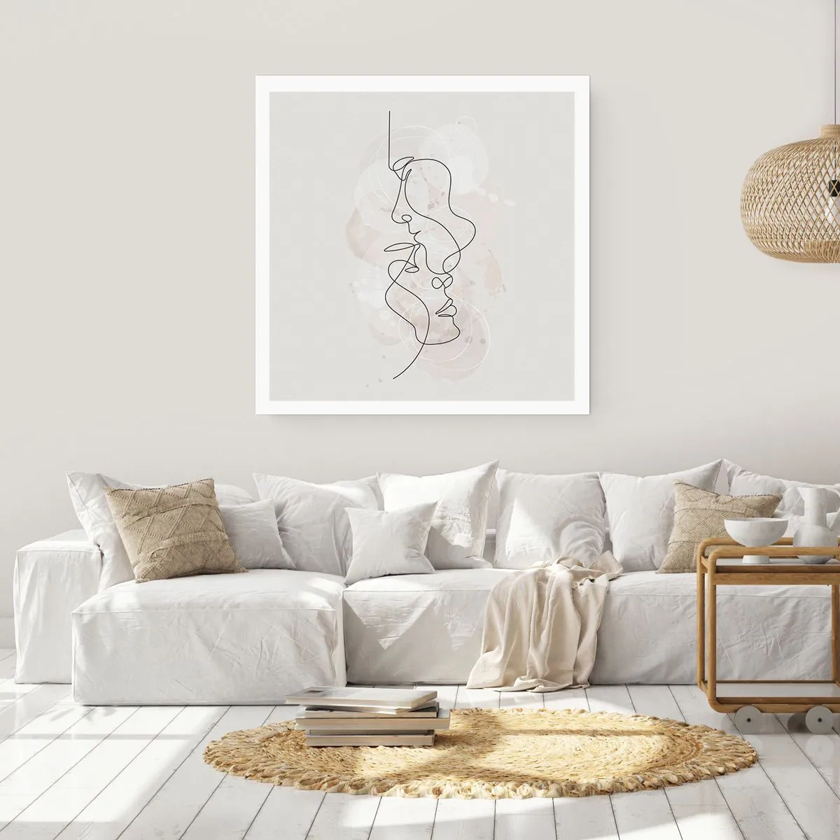 Plagát - Zamotaní v objatí - 60x60 cm