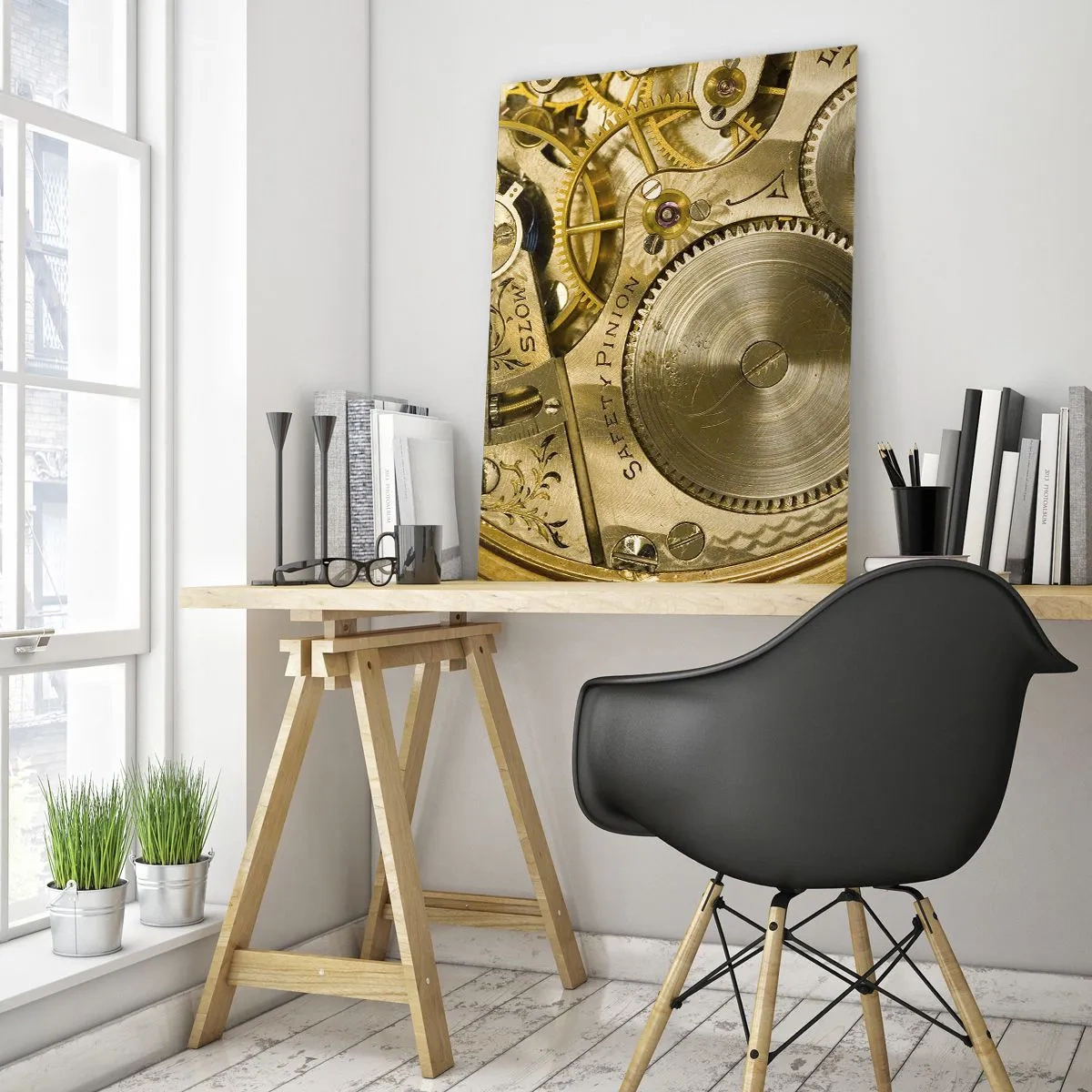 Obraz na skle - Choď s duchom času - 50x70 cm