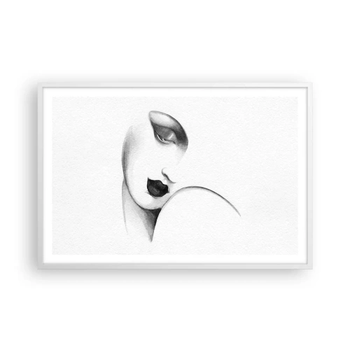Plagát v bielom ráme - V štýle Lempickej - 91x61 cm