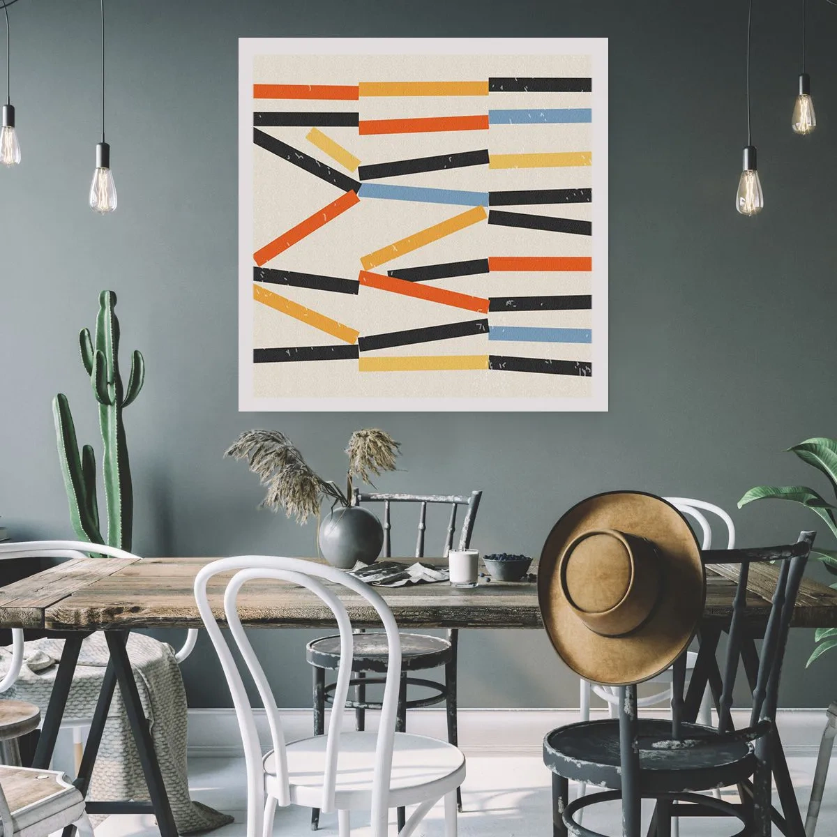 Plagát - Kompozícia na úrovni - 30x30 cm