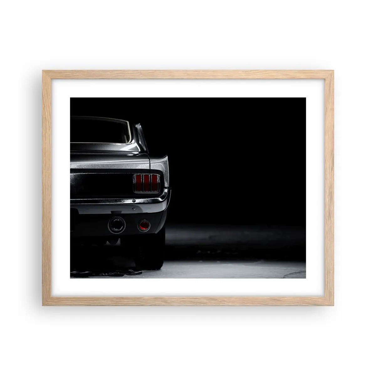 Plagát v ráme zo svetlého duba - Kúzlo klasiky - 50x40 cm