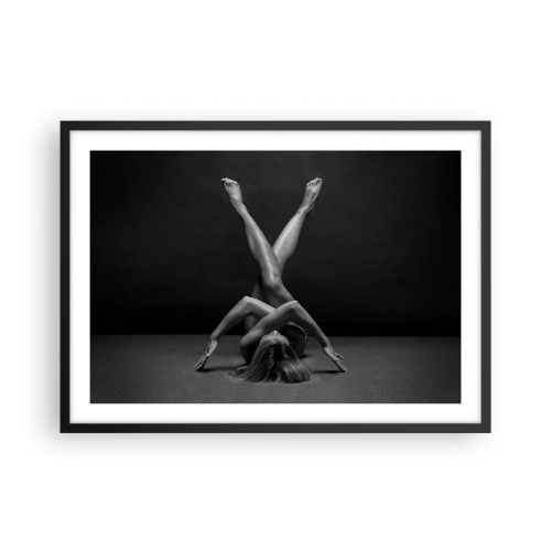 Plagát v čiernom ráme - Geometria nahoty - 70x50 cm