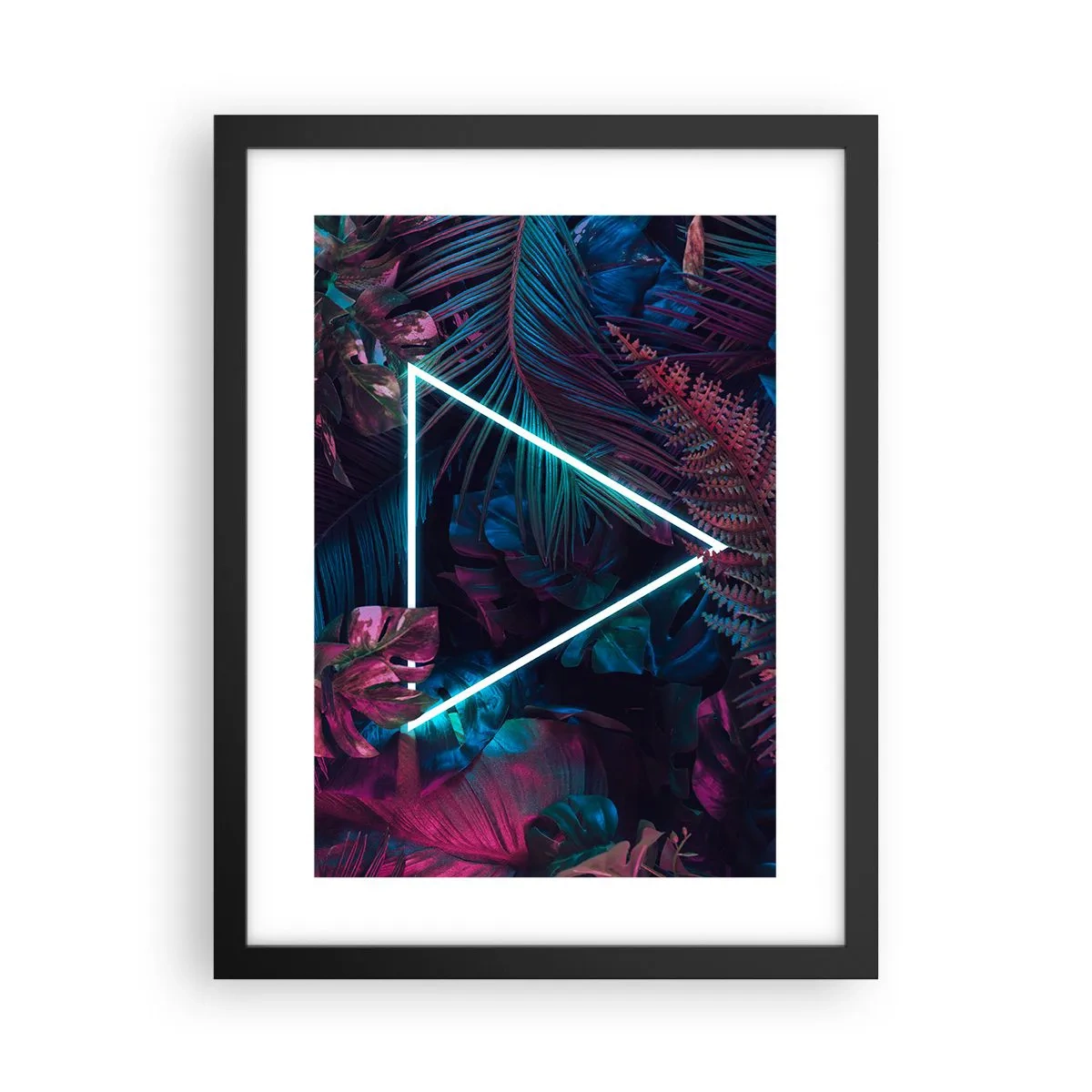Plagát v čiernom ráme - Záhrada v disco štýle - 30x40 cm
