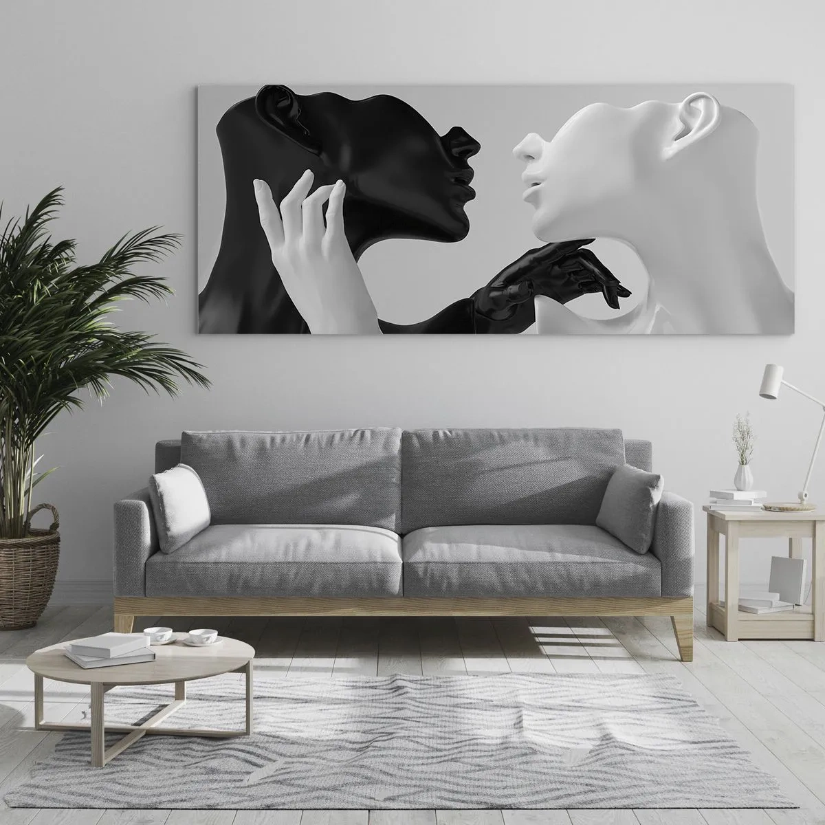 Obraz na skle - Príťažlivosť – túžba - 90x30 cm