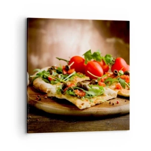 Obraz na plátne - Priamo z pece a zo záhrady - 70x70 cm