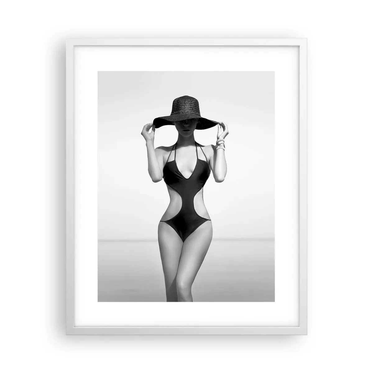 Plagát v bielom ráme - Volám sa: Elegancia - 40x50 cm