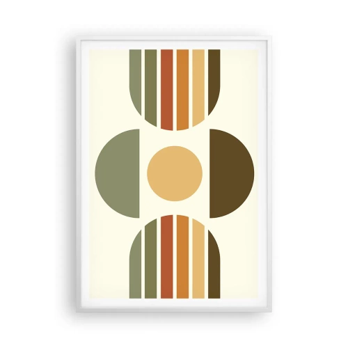 Plagát v bielom ráme - Vo farbách zeme - 70x100 cm