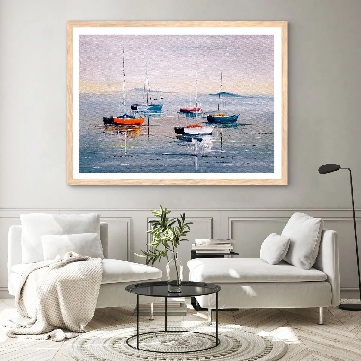 Plagát v ráme zo svetlého duba - Zaslúžený odpočinok - 70x50 cm