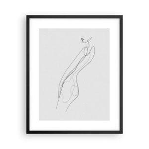 Plagát v čiernom ráme - Iba sľub - 40x50 cm