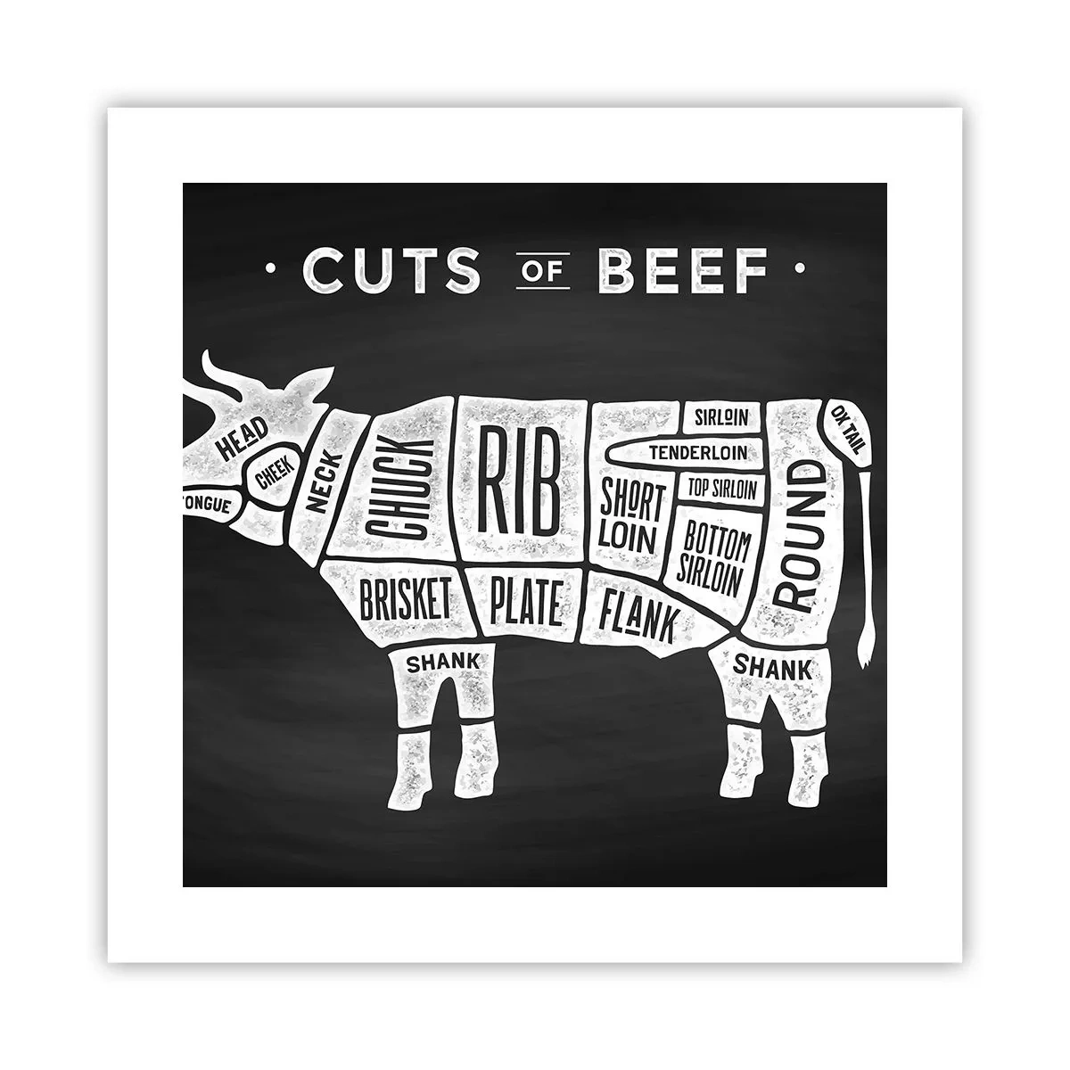 Plagát - Šlabikár mäsiara - 40x40 cm