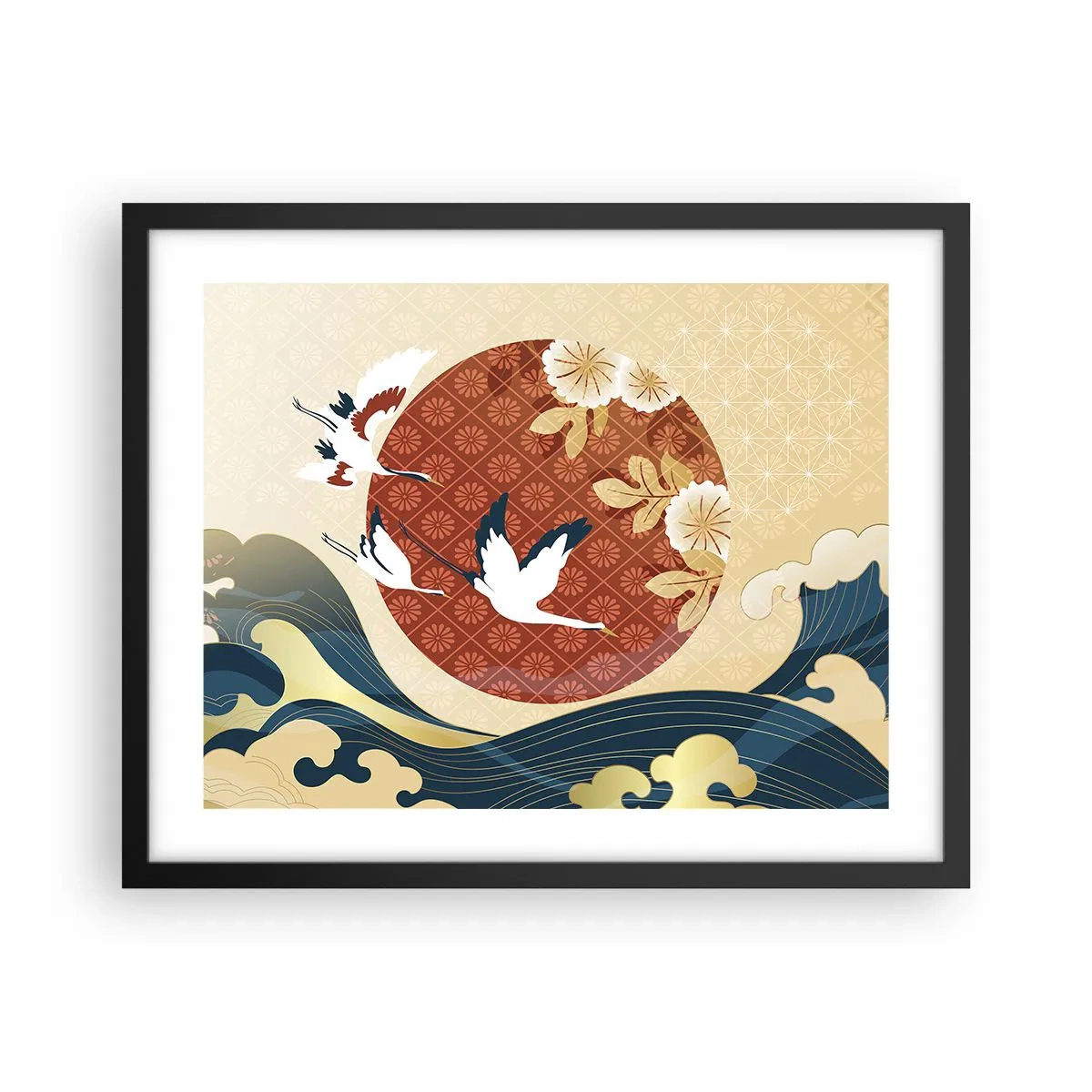Plagát v čiernom ráme - Japonská rozprávka - 50x40 cm