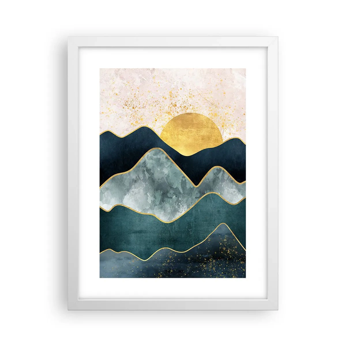 Plagát v bielom ráme - Za siedmimi horami - 30x40 cm